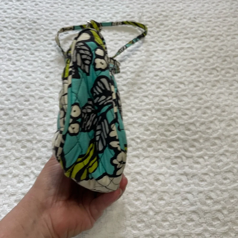 Vera Bradley Floral Crossbody Bag - Blue and‎ Green~ Small Bag